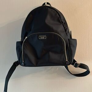 Kate Spade Black Nylon Backpack